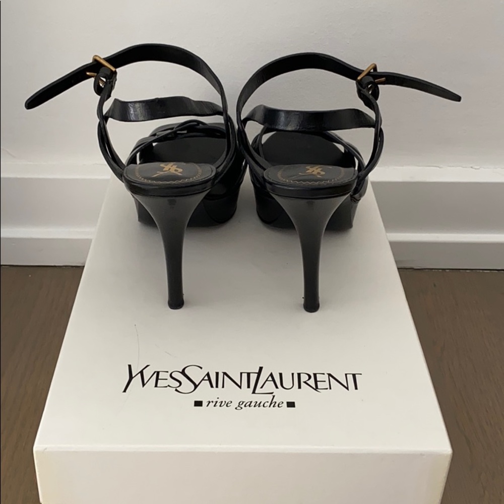 Yves Saint Laurent black Tribute 75 sandal, 36.5 - Picture 3 of 4